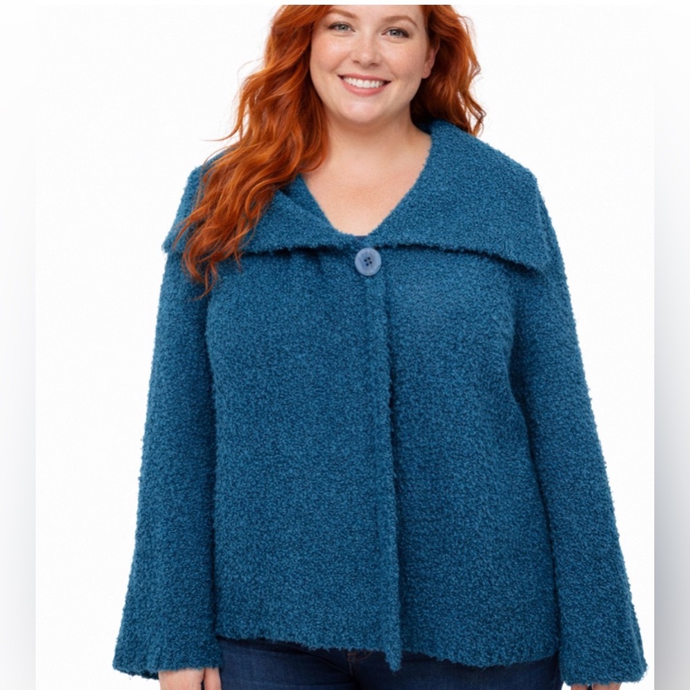 25” ptp Maya Textured Knit in Deep teal Blue